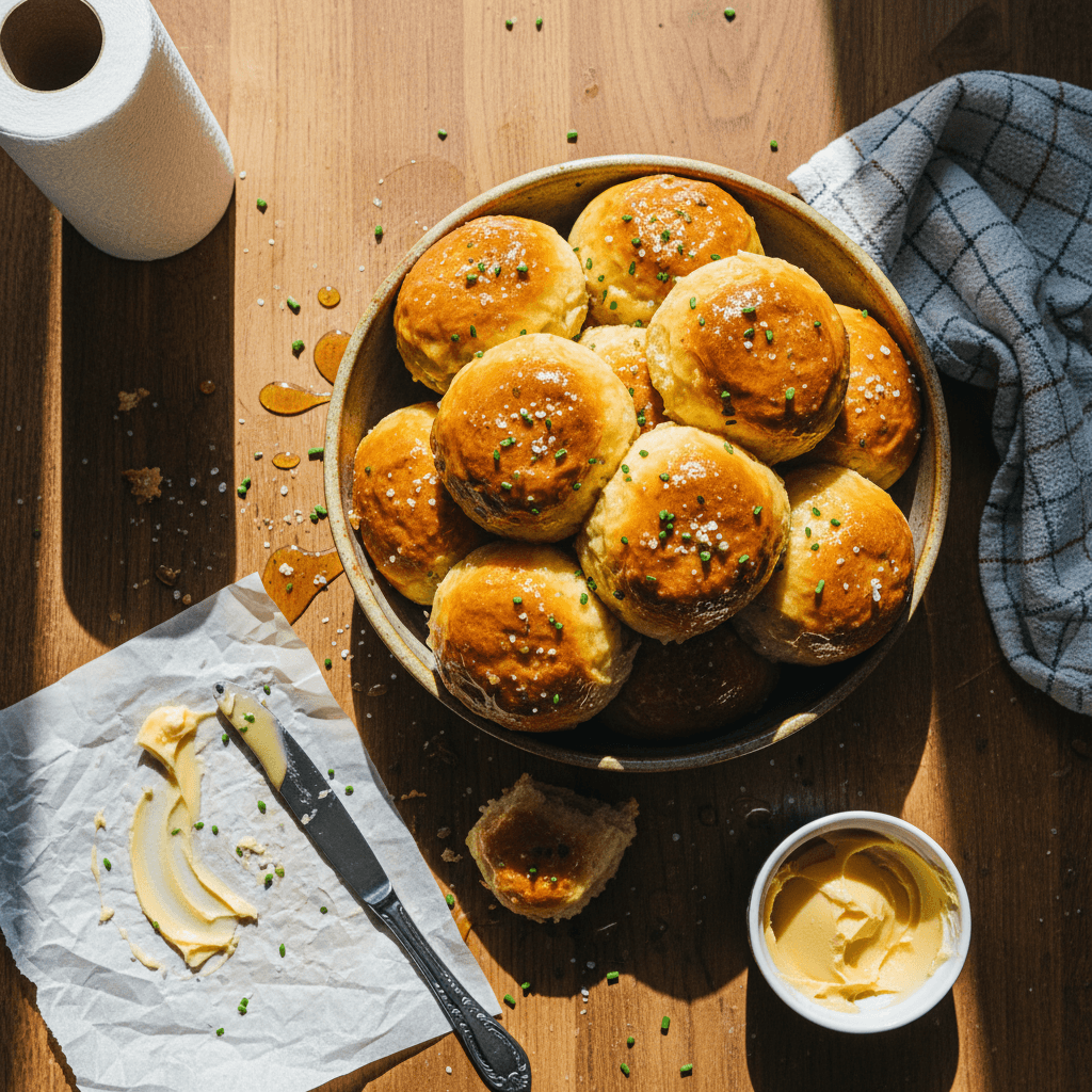 Fluffiest Honey Butter Rolls