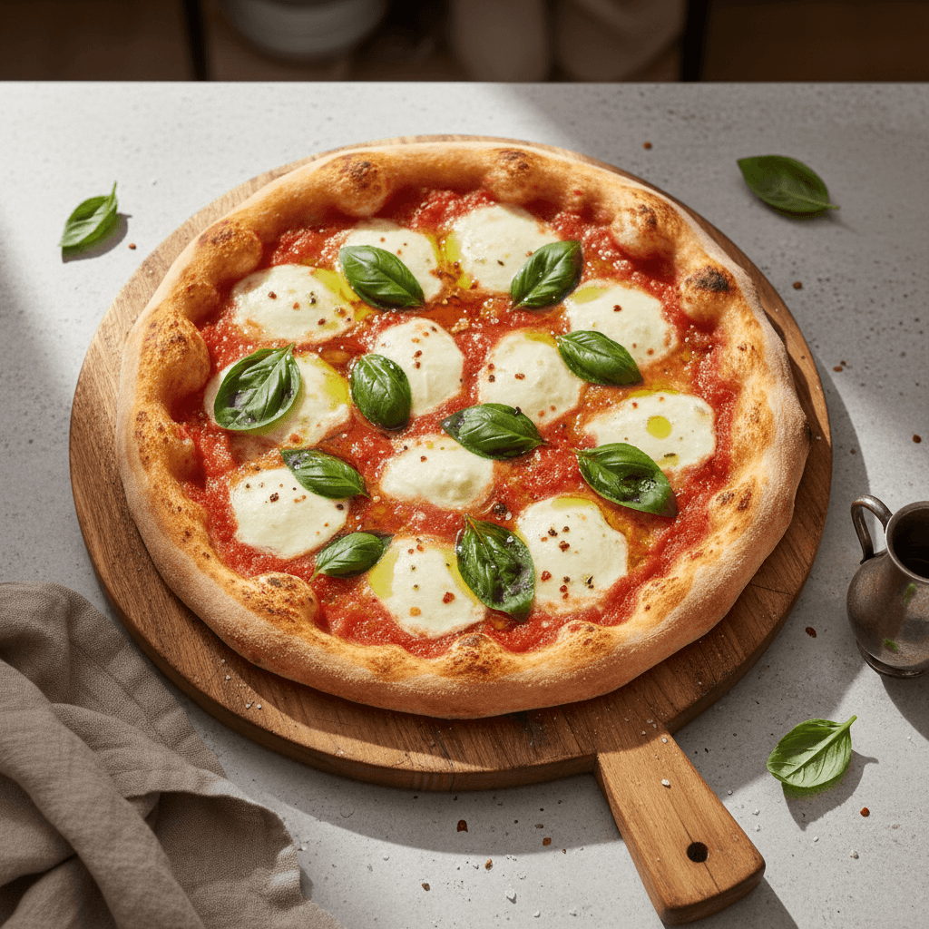 Margherita Pizza with Fresh Basil