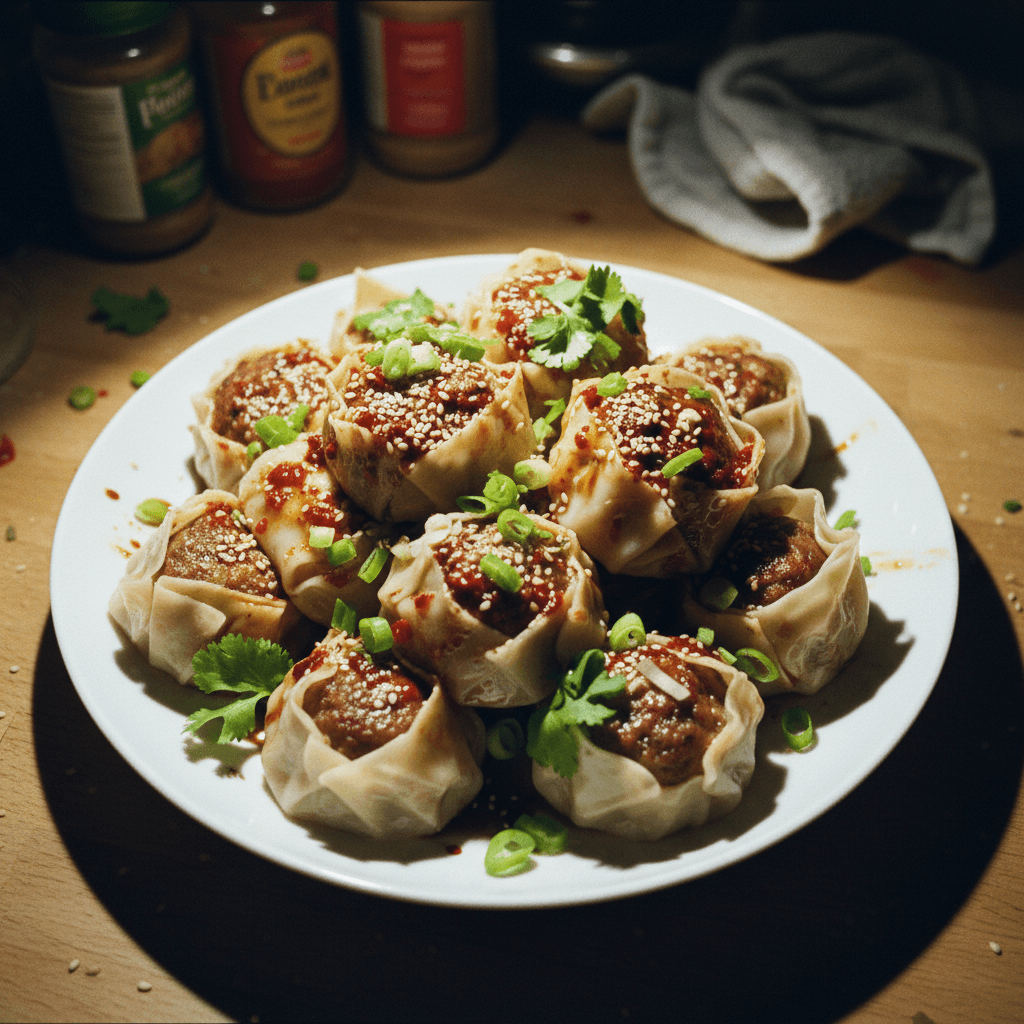 Blanket Dumplings with Chilli Oil