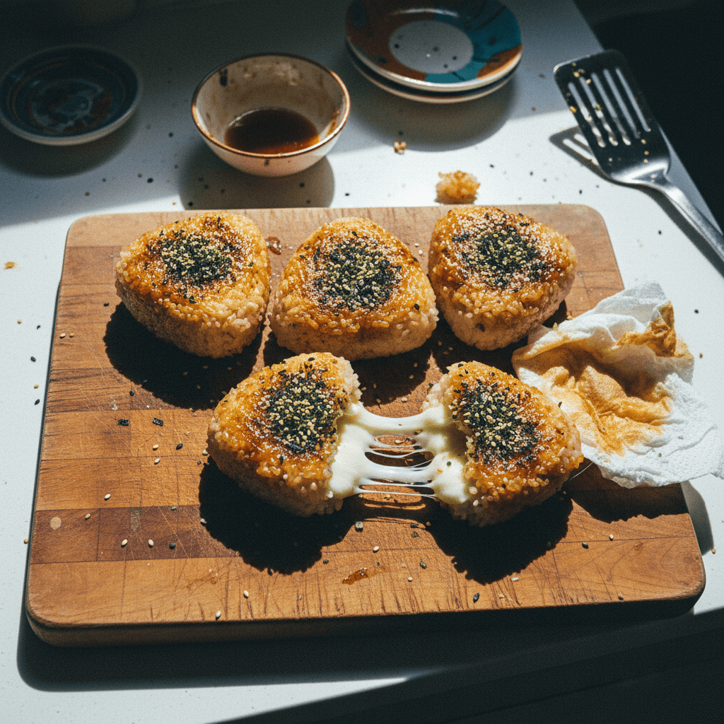 Cheesy Yaki Onigiri