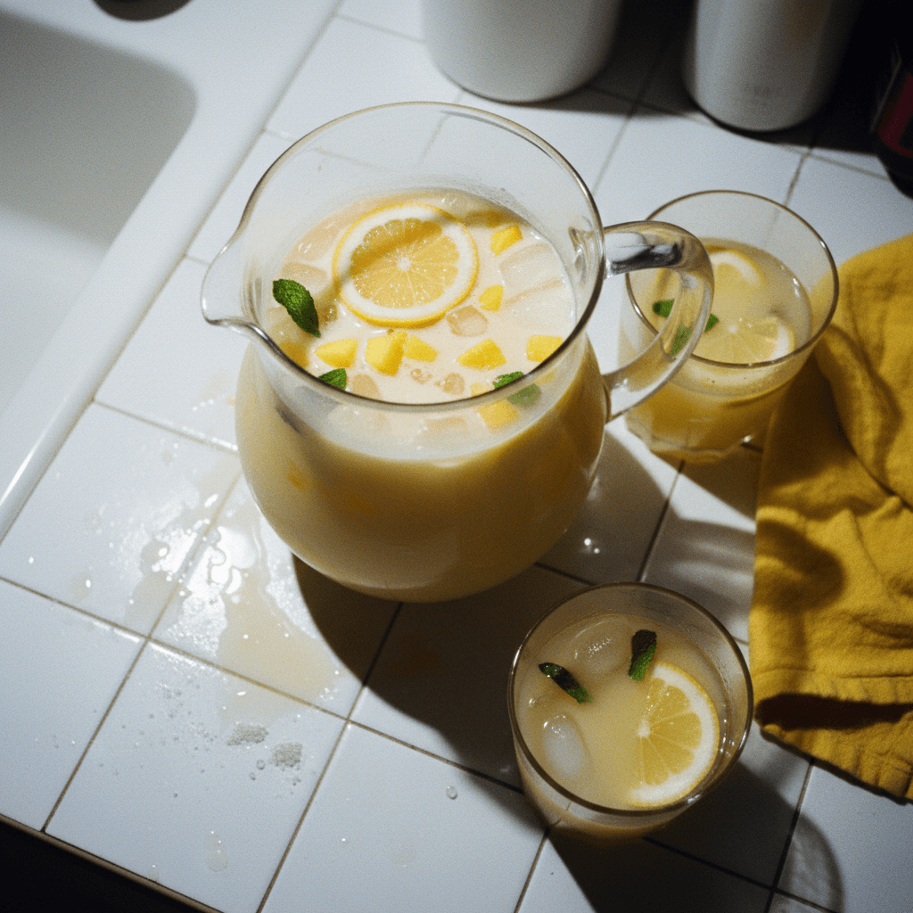 Creamy Pineapple Mango Lemonade