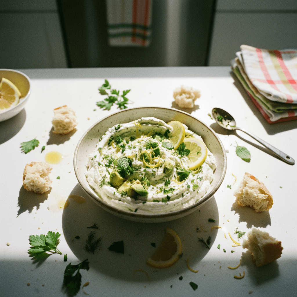 Whipped Feta with Lemon and Herbs