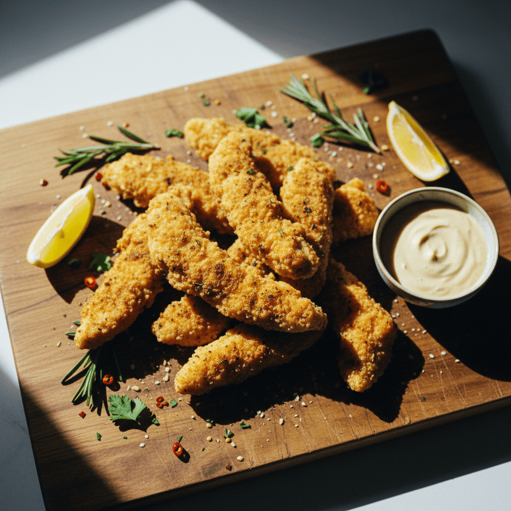 Lemon Herb Air Fryer Chicken Tenders