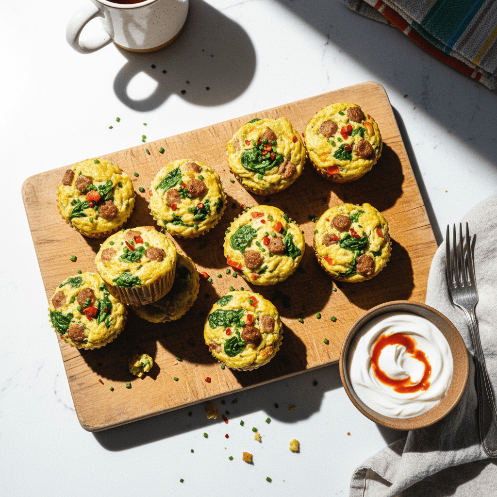High-Protein Egg and Veggie Muffins