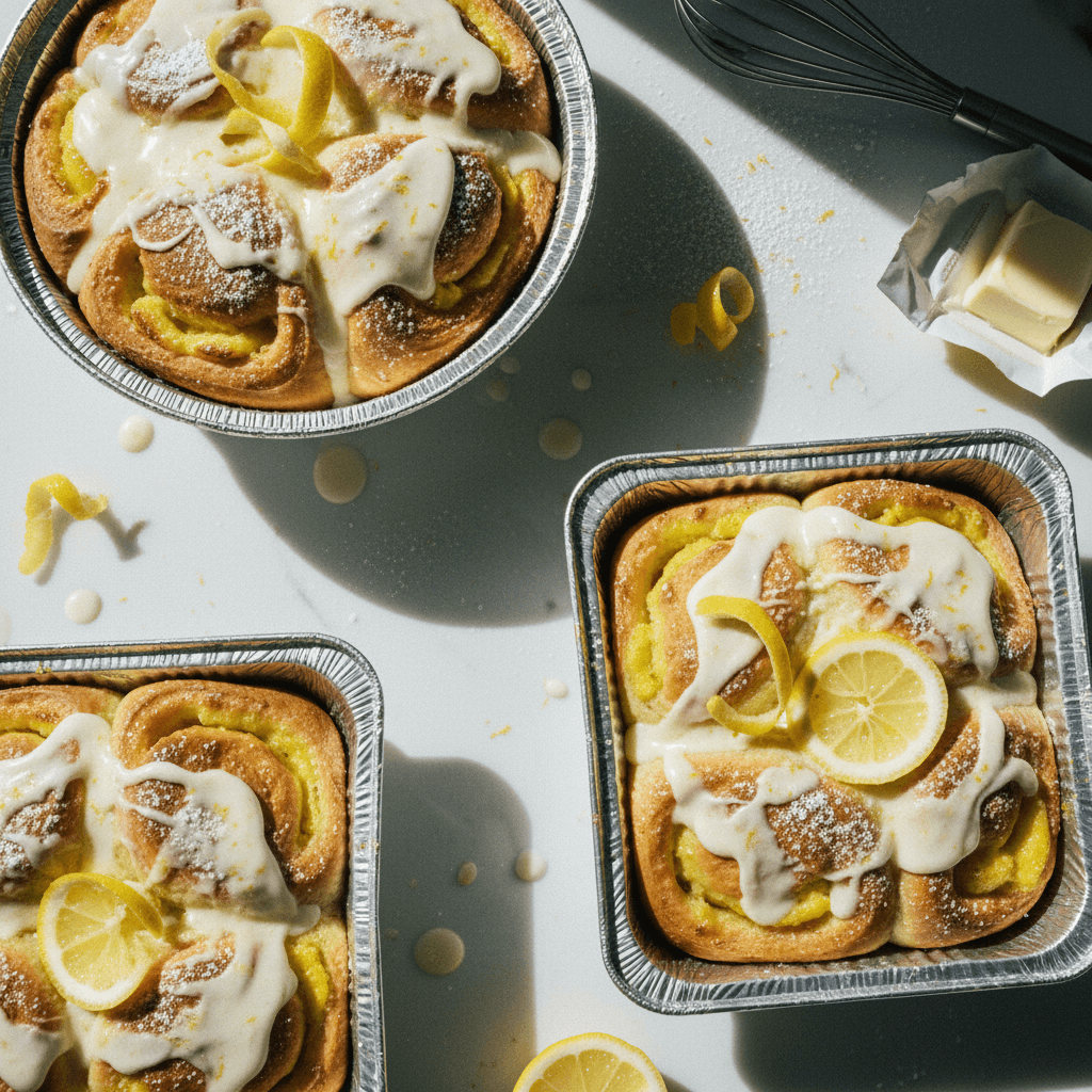 Lemon Ricotta Sourdough Brioche Rolls