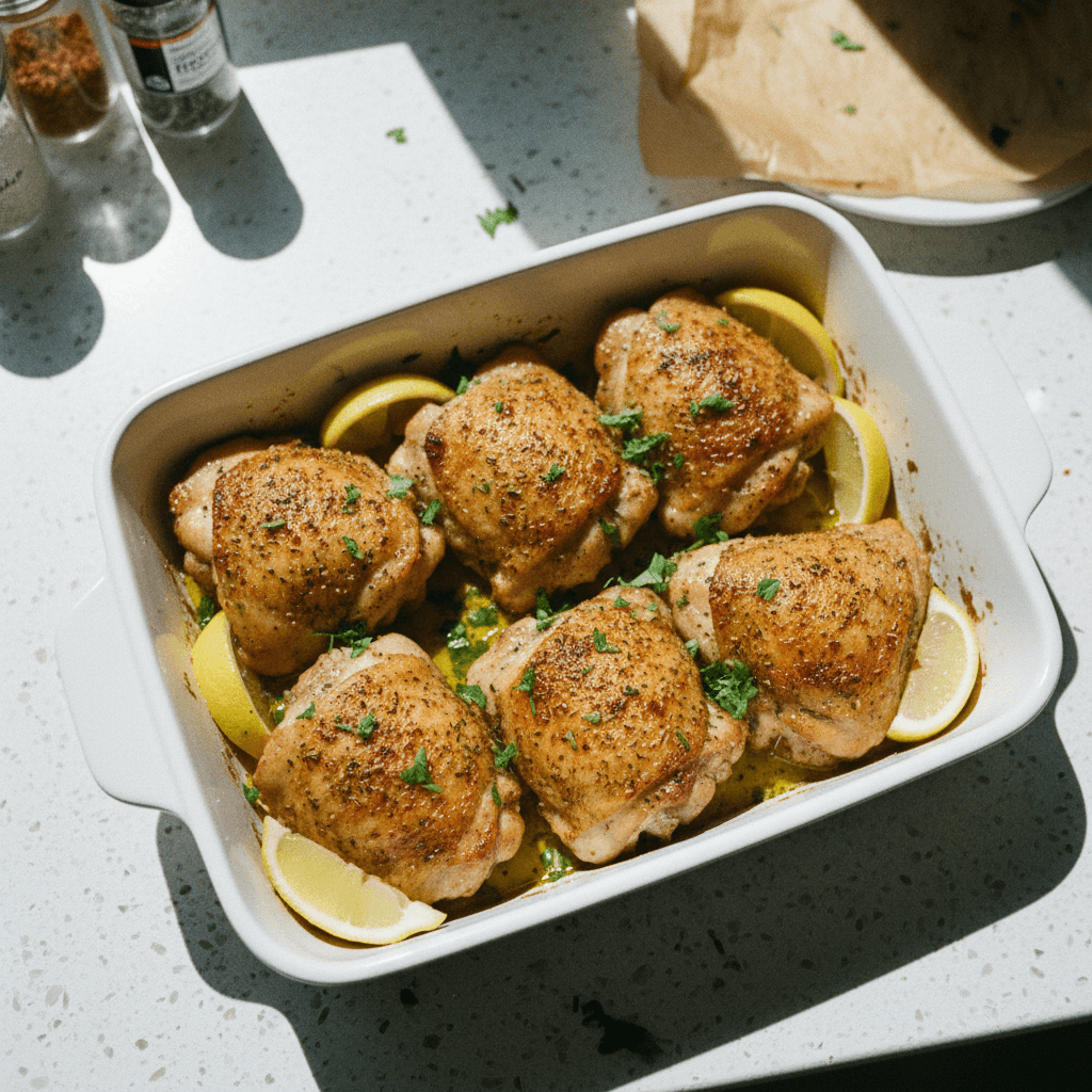 Baked Chicken Thighs