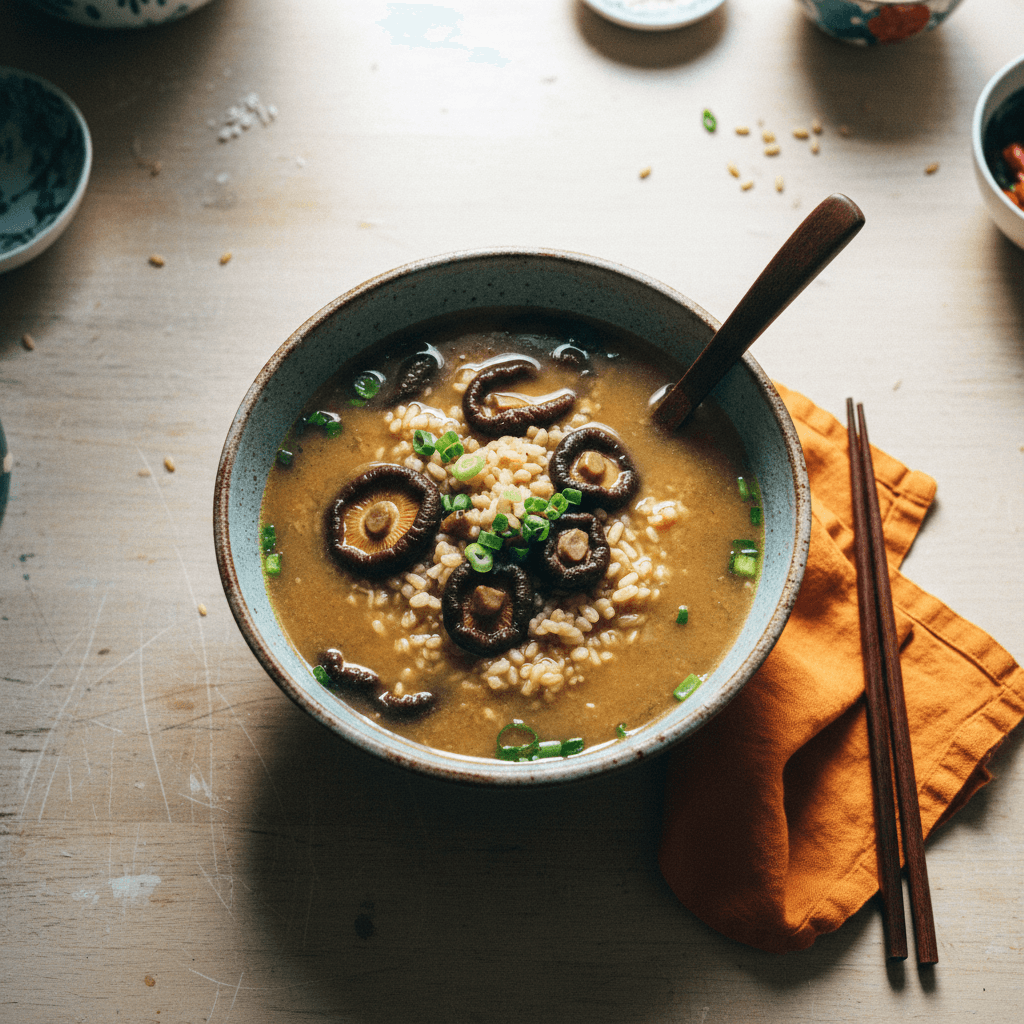 Brown Rice Miso Soup - Dried Shiitake