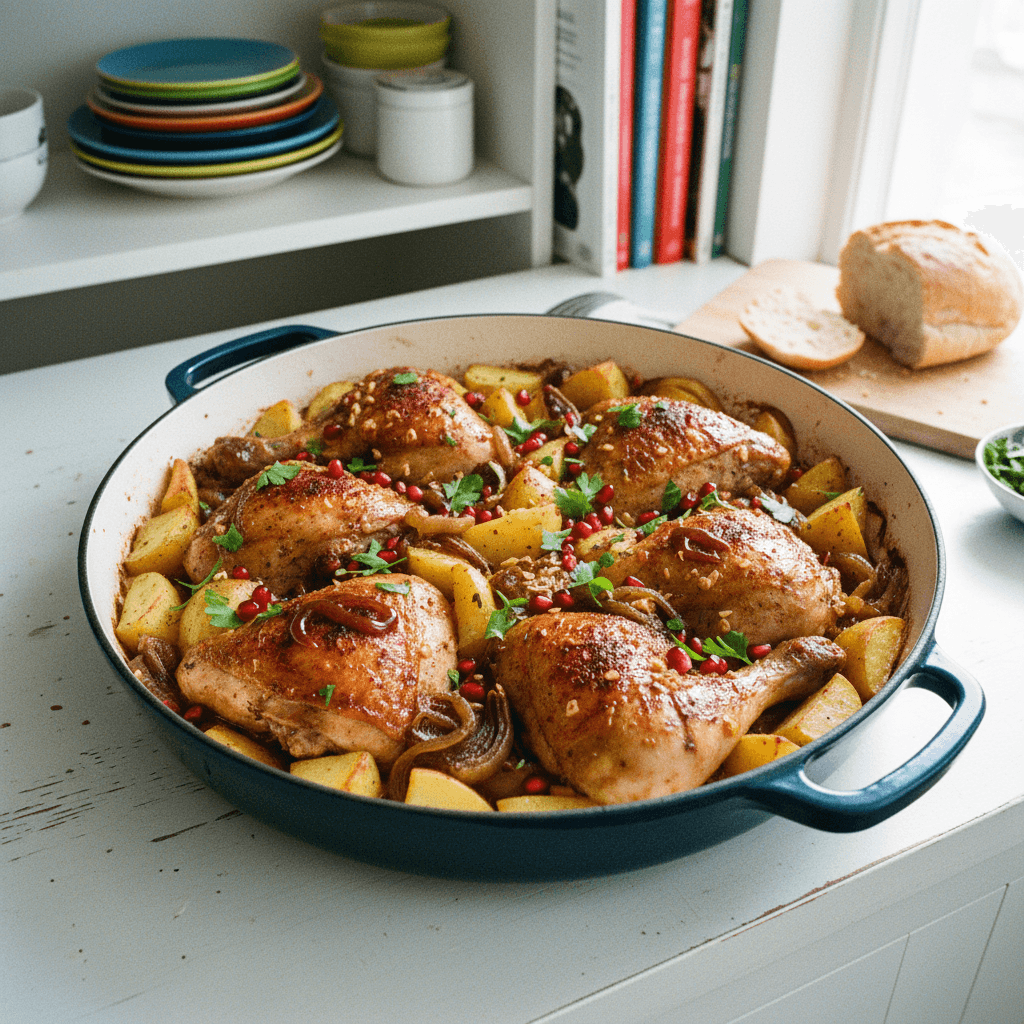 One-Pan Sweet & Savory Chicken and Potato Bake