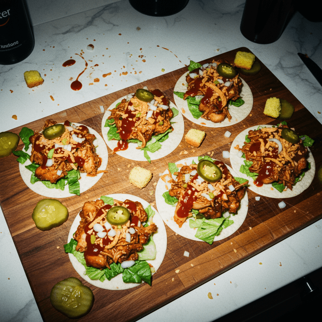 BBQ Chicken Quarter Sliders