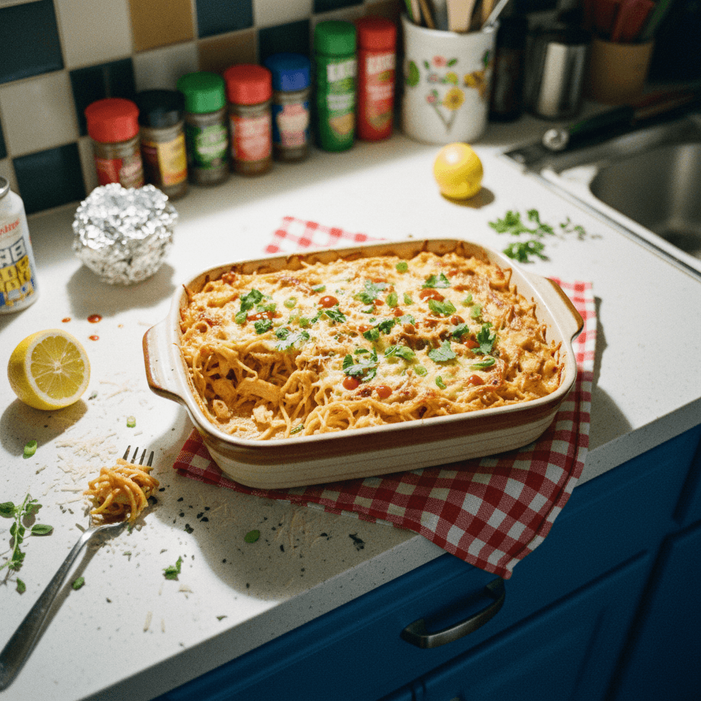 Classic Chicken Spaghetti Bake