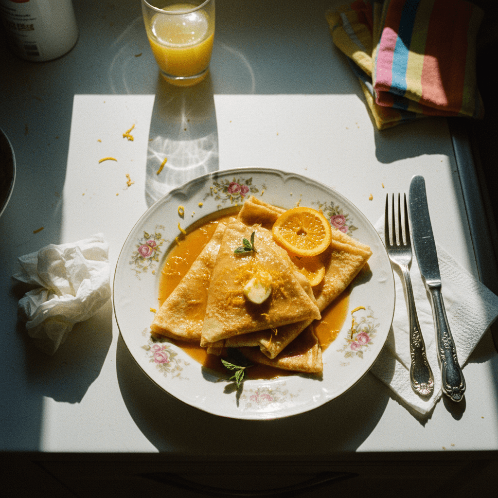 الكريب سوزيت (Crepe Suzette)