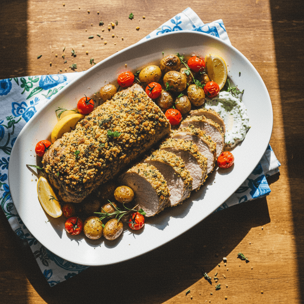 Herb-Crusted Pork Tenderloin