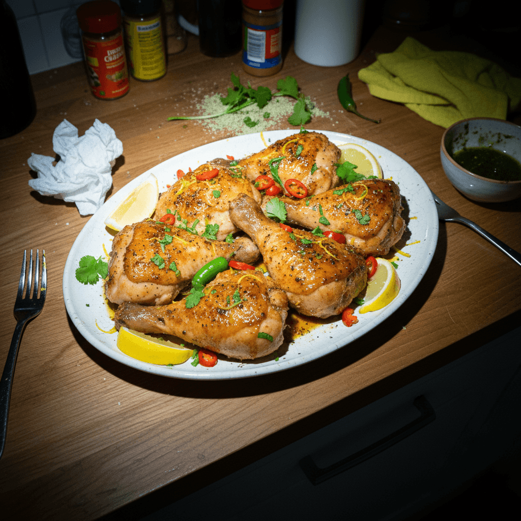 Caribbean Lemon Pepper Butterfly Chicken