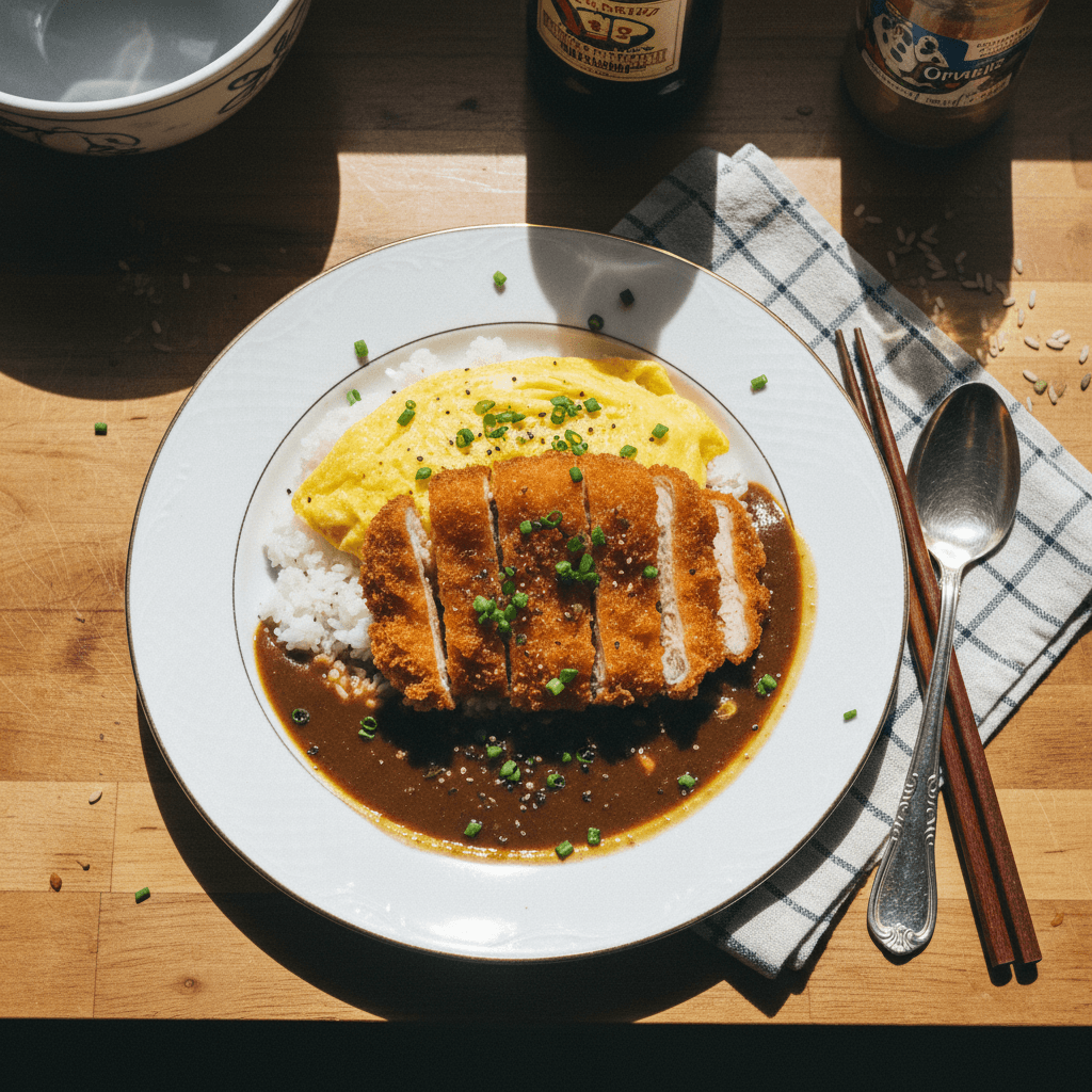 Katsu Chicken & Omelette Japanese Curry