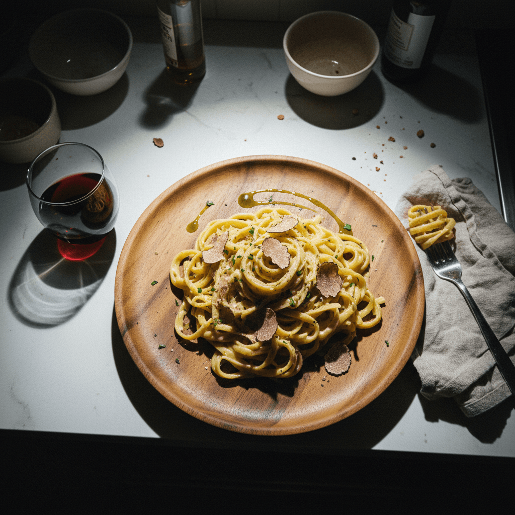 Truffle Cheese Wheel Pasta