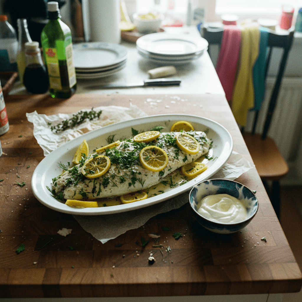 Lemon Herb Baked Cod