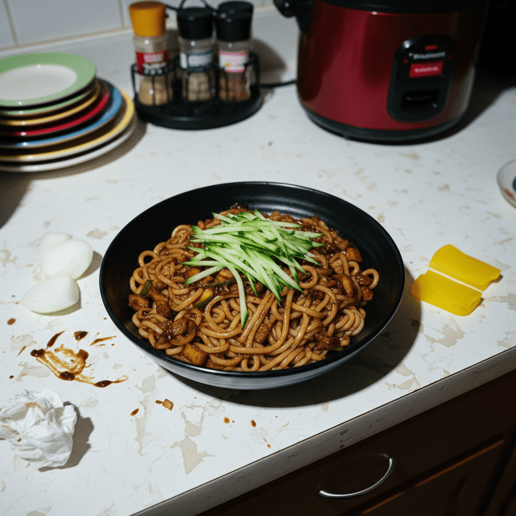Jajangmyeon (Emo Korean Noodles)