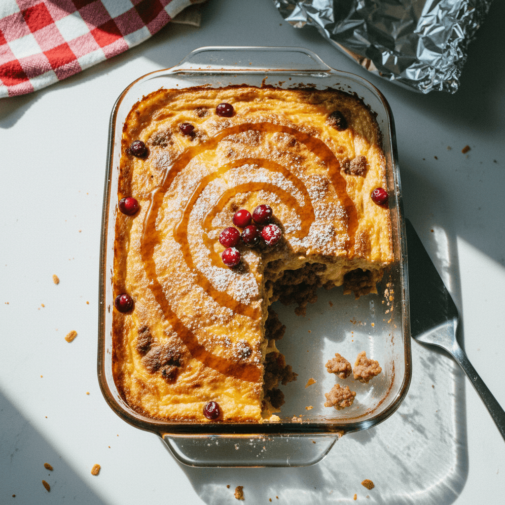 Christmas Breakfast Casserole (Egg-Free)