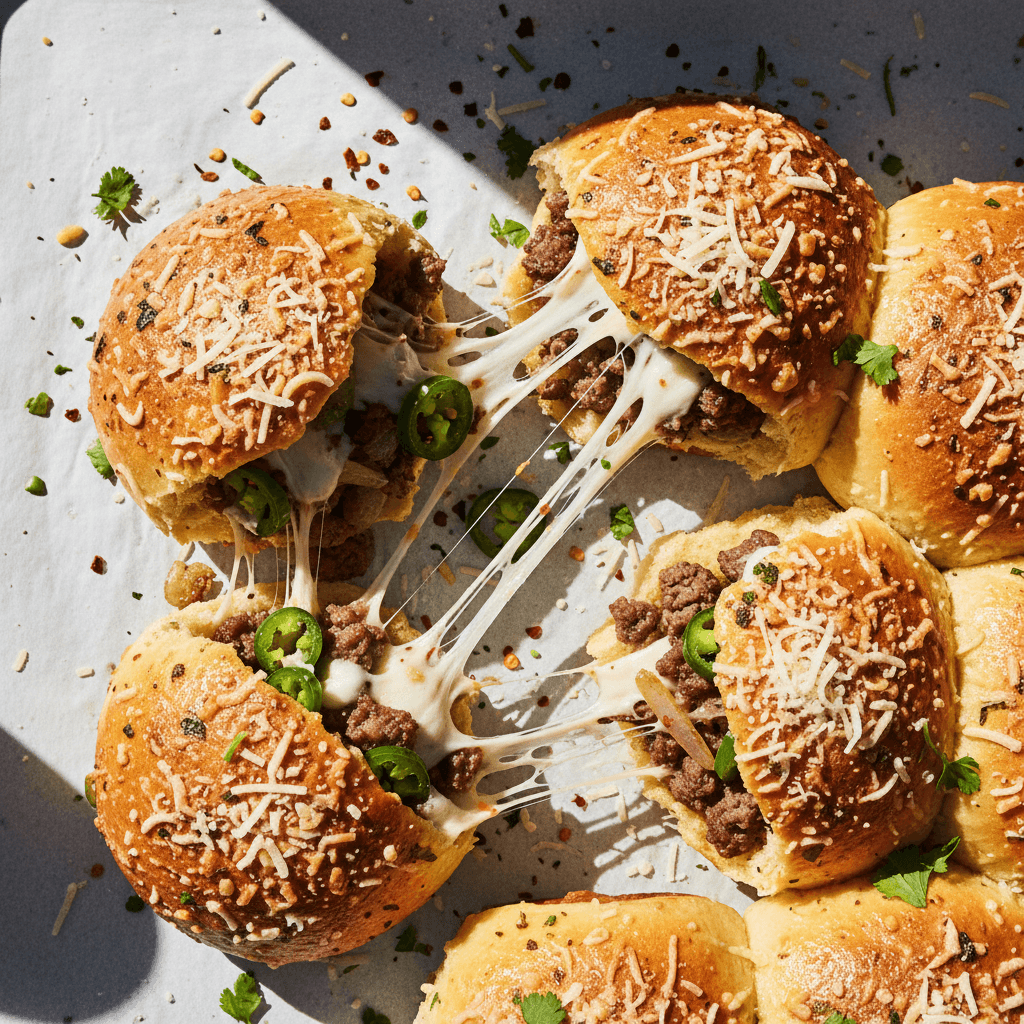 Garlic Parmesan Cheeseburger Buns