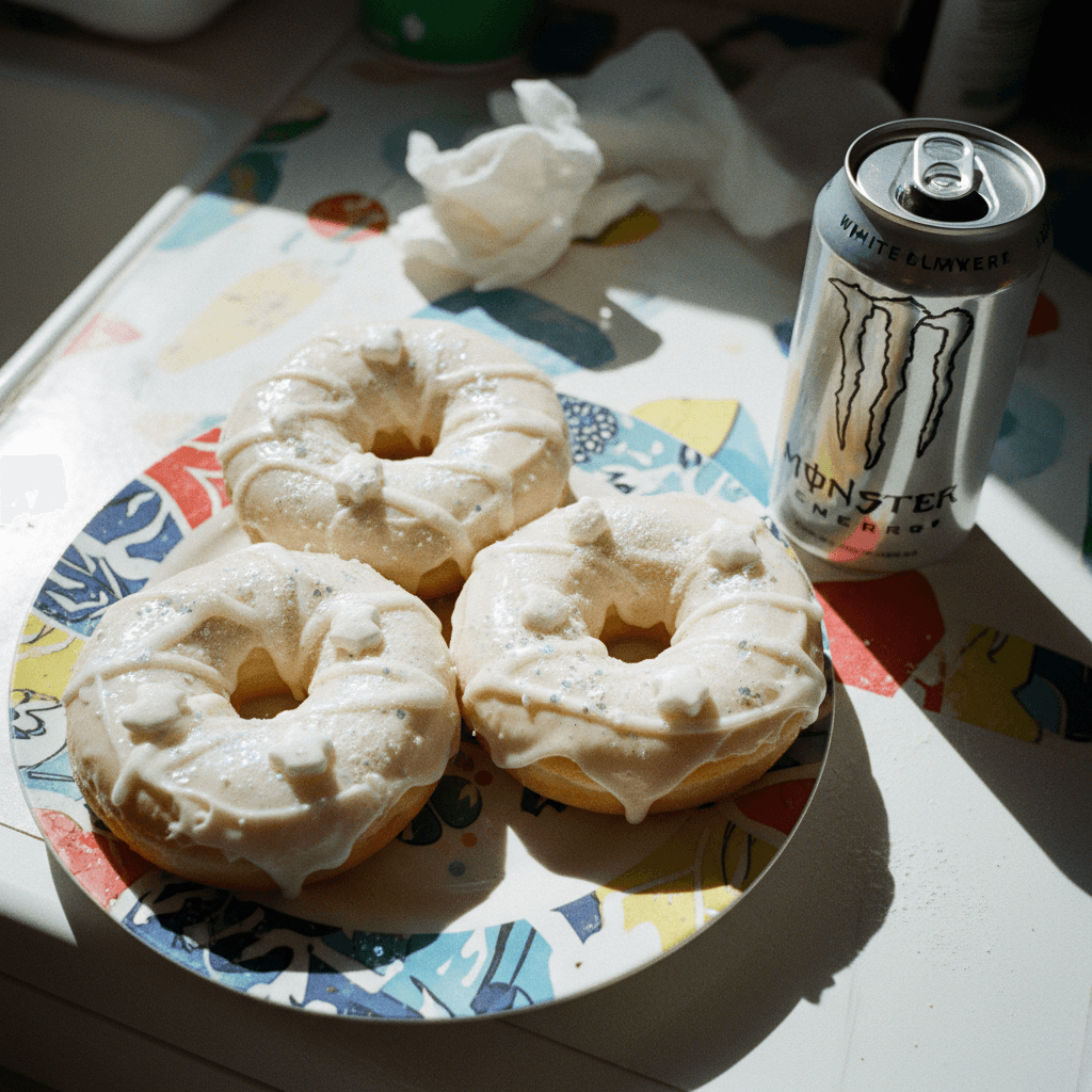 White Monster Donuts