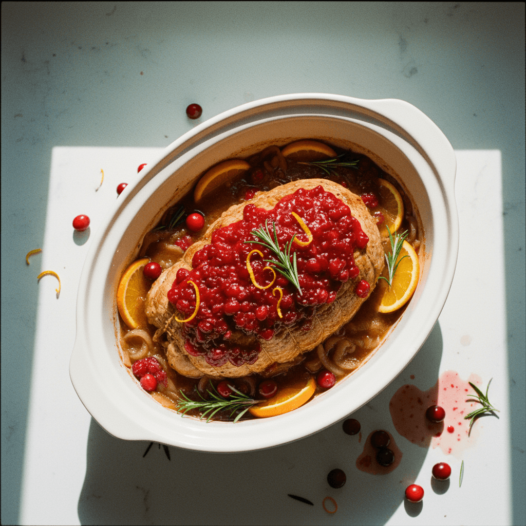 Crockpot Cranberry Apple Cider Turkey Breast