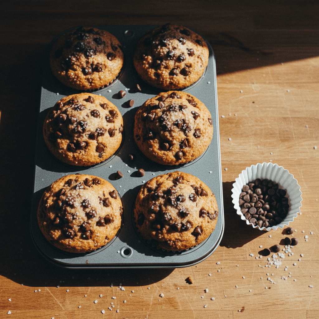 Bakery-Style Chocolate Chip Muffins