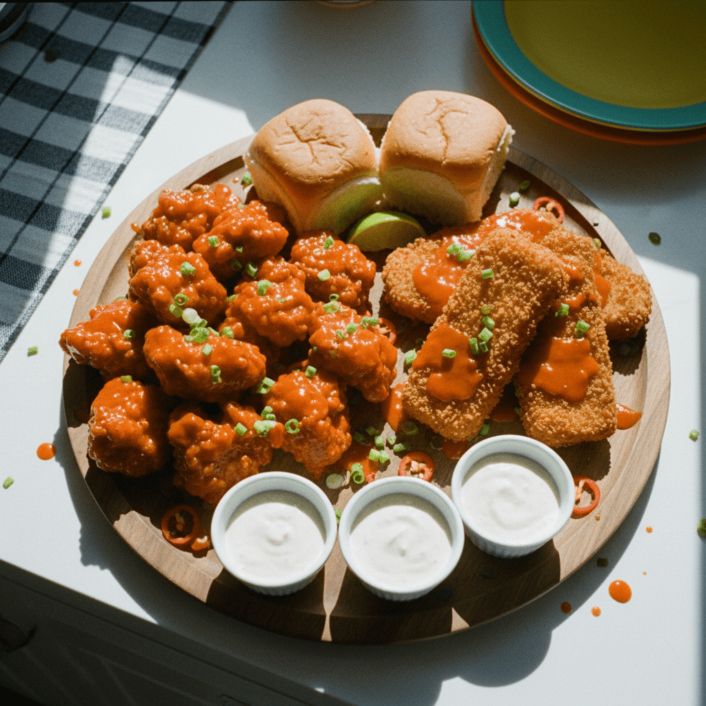 Spicy Fried Chicken & Appetizer Platter