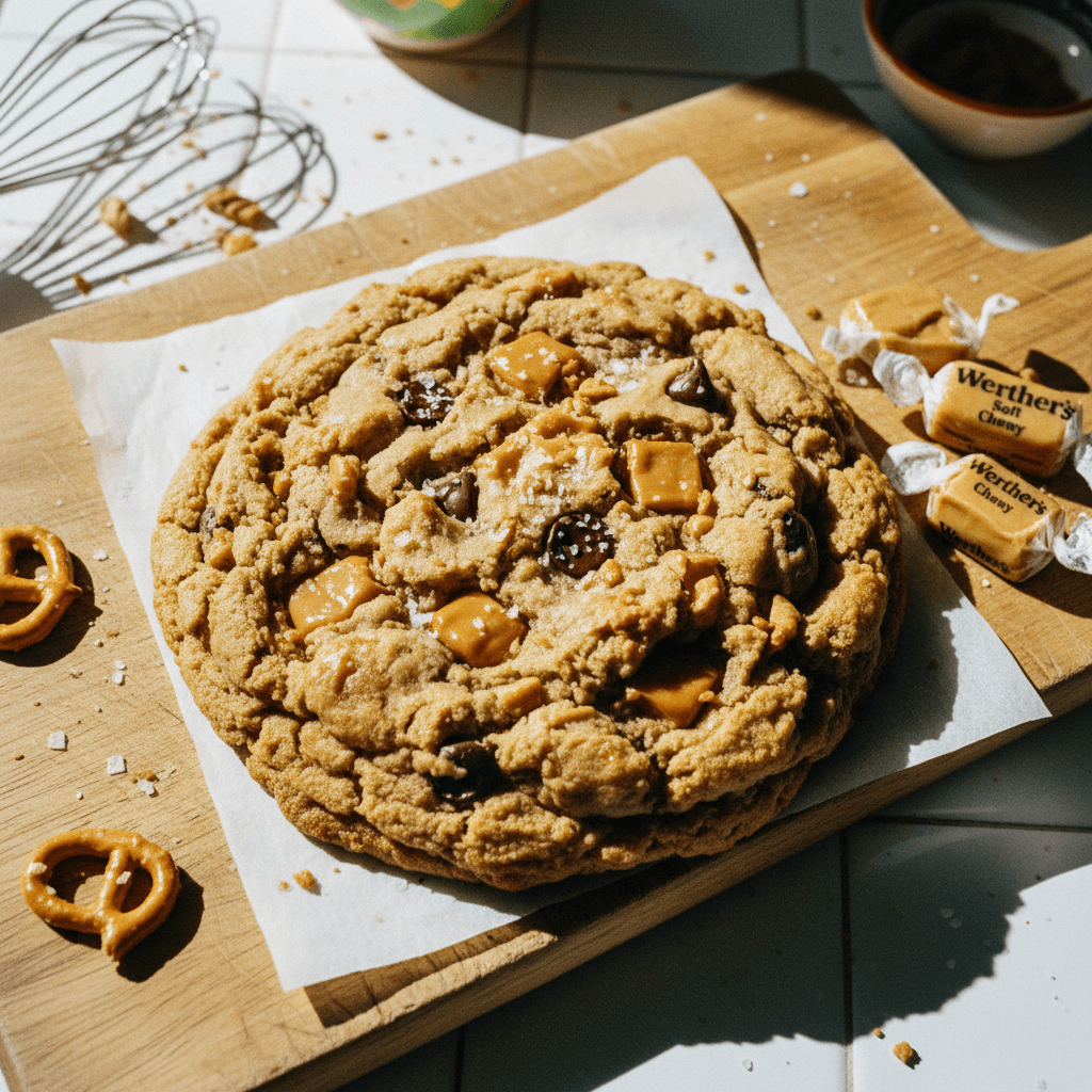 Salted Caramel Pretzel Cookies