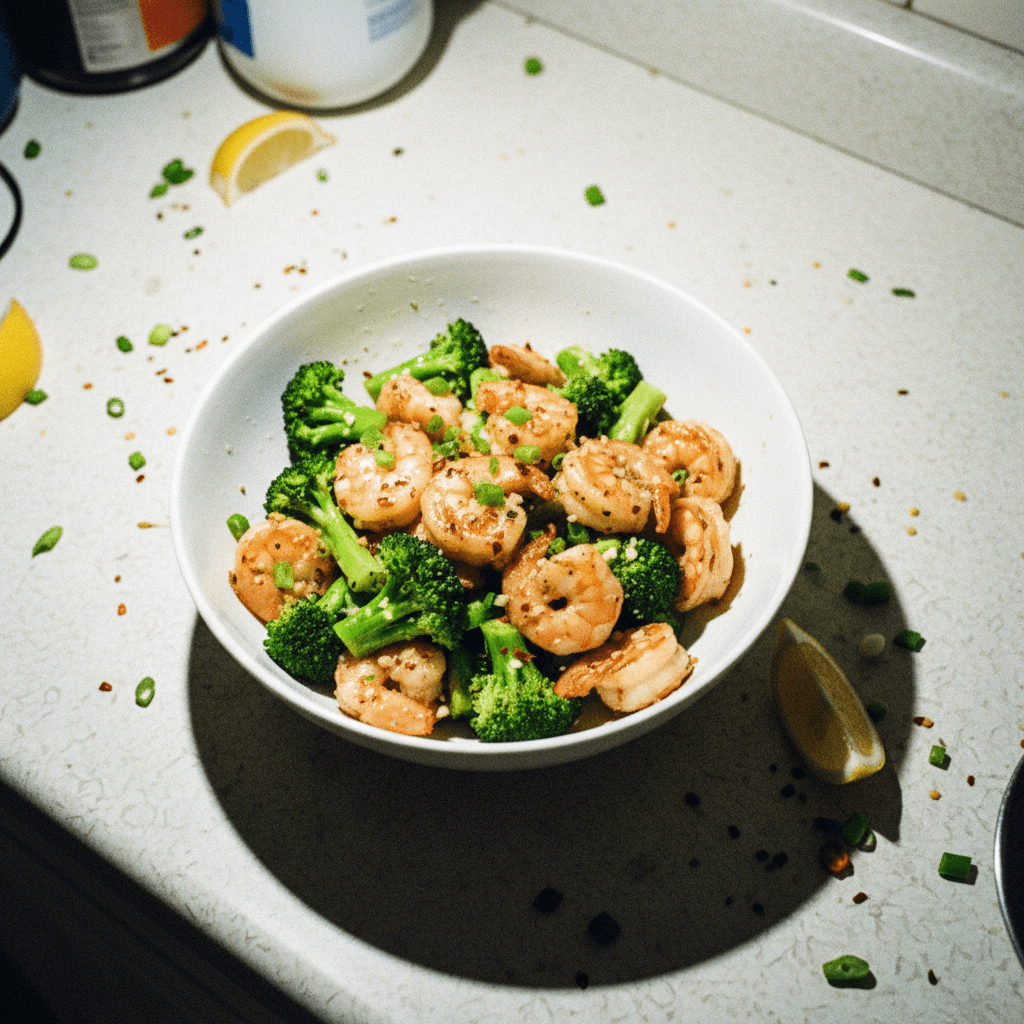 Garlic Shrimp Stir-Fry with Broccoli