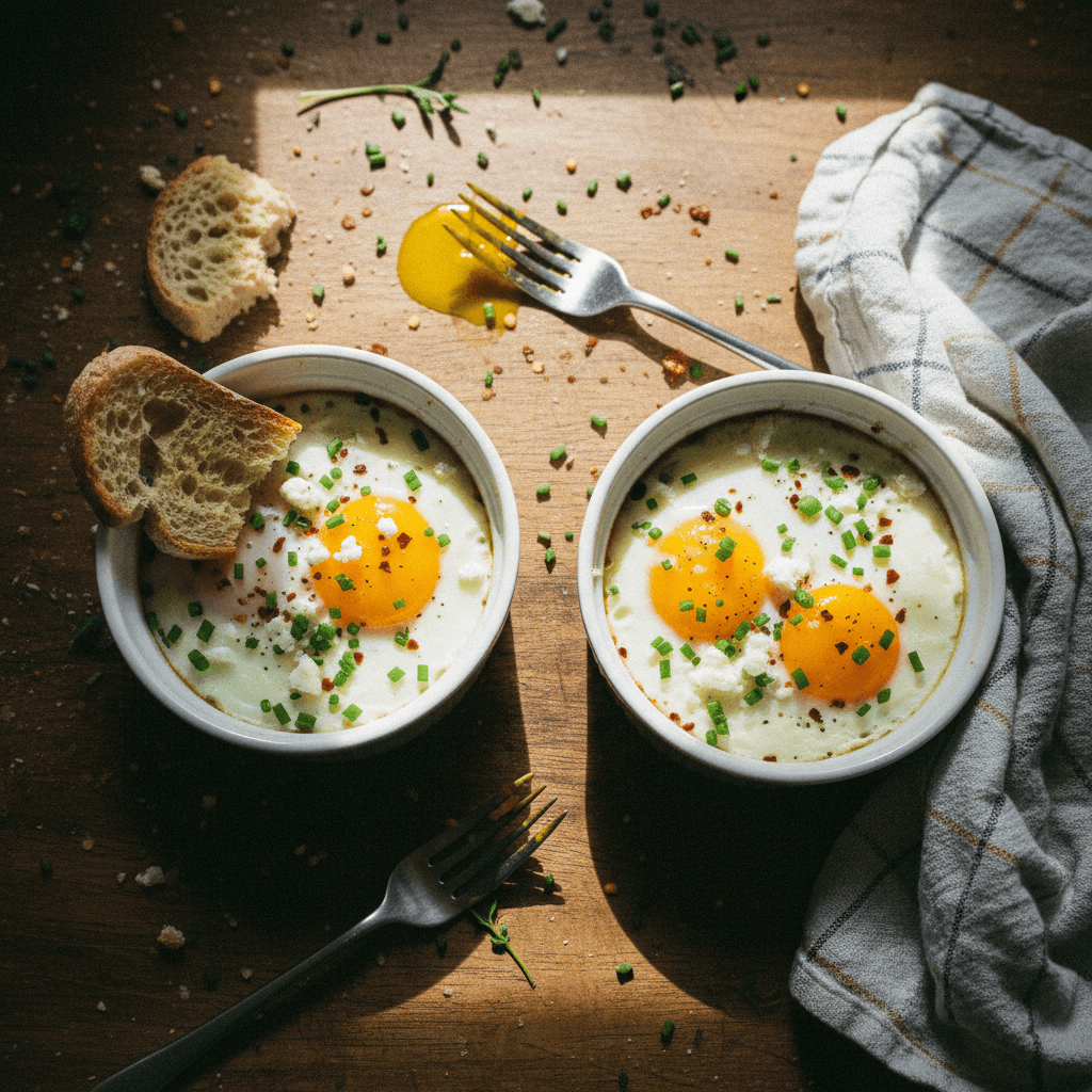 Ramekin Baked Eggs