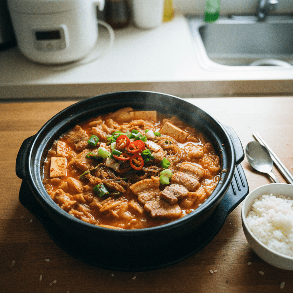 Kimchi Jjigae (Kimchi Stew with Pork Belly)
