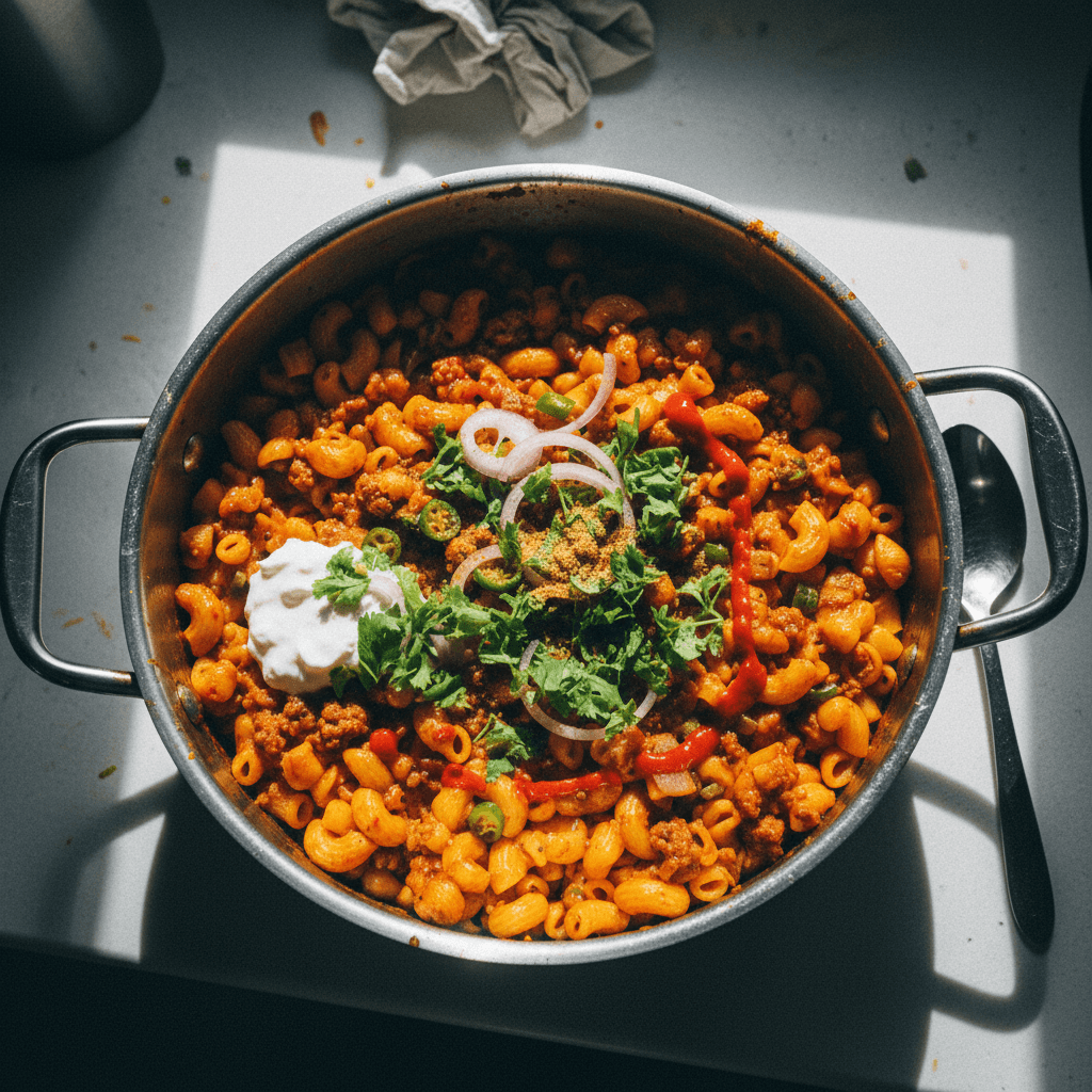One Pot Desi Macaroni (Mom's Style)