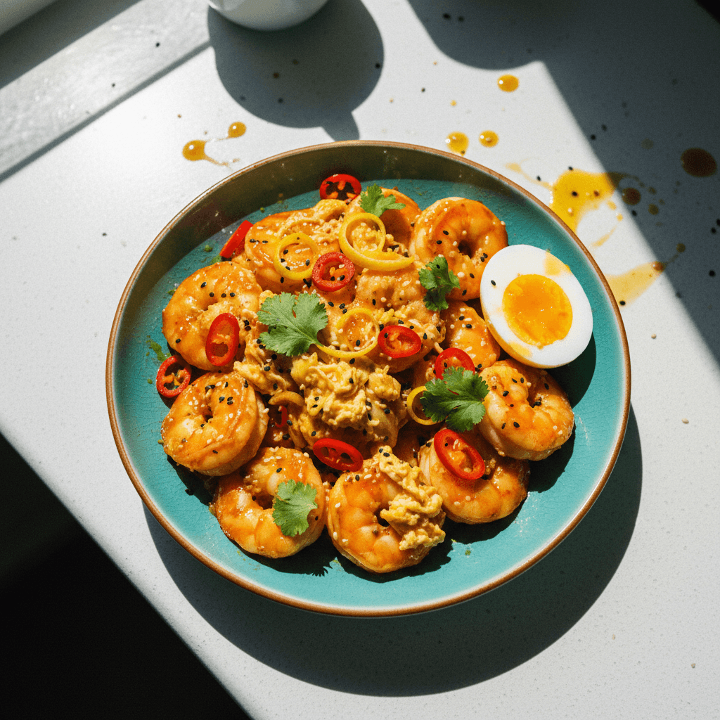 Hot Honey Lemon King Prawns