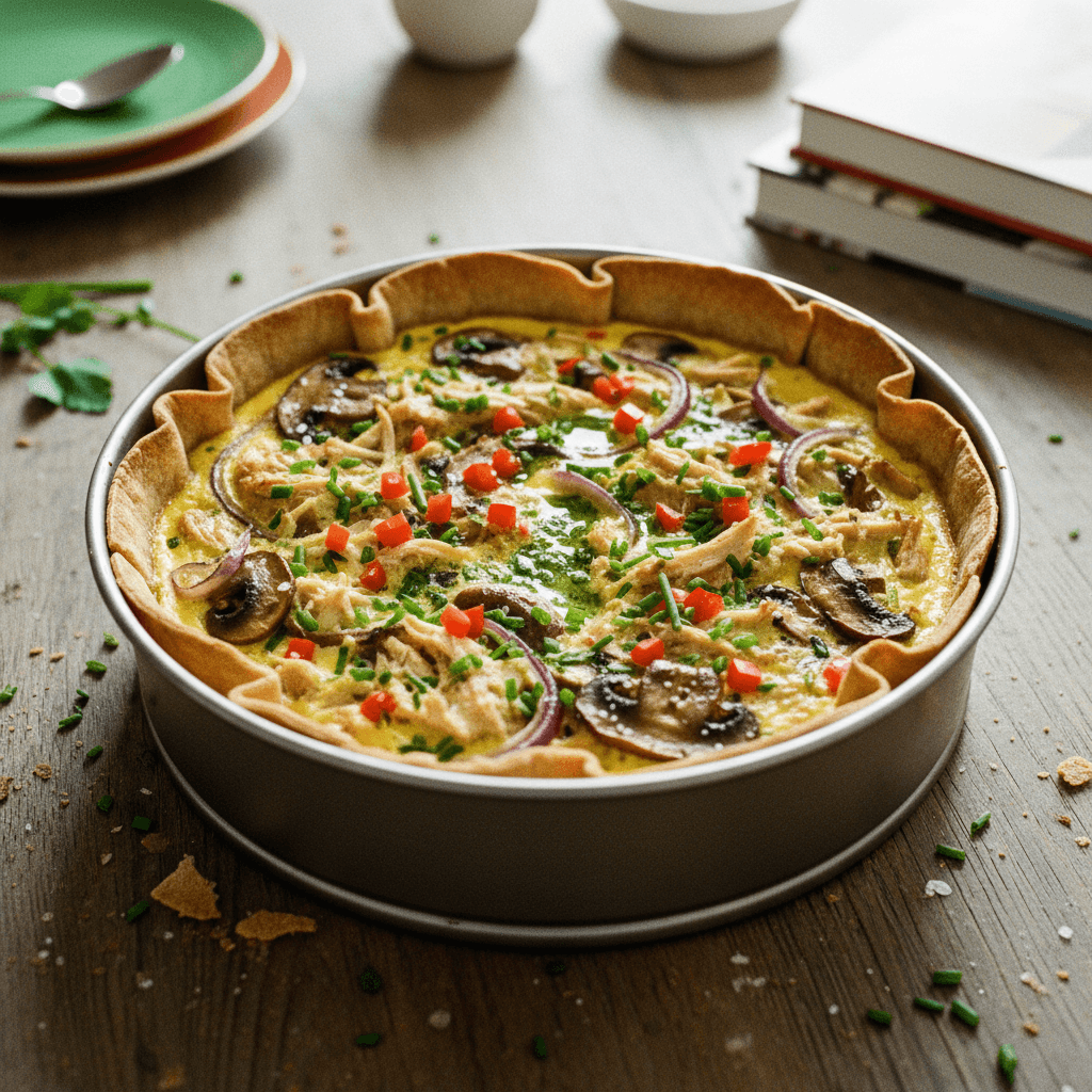 High-Protein Tortilla Quiche