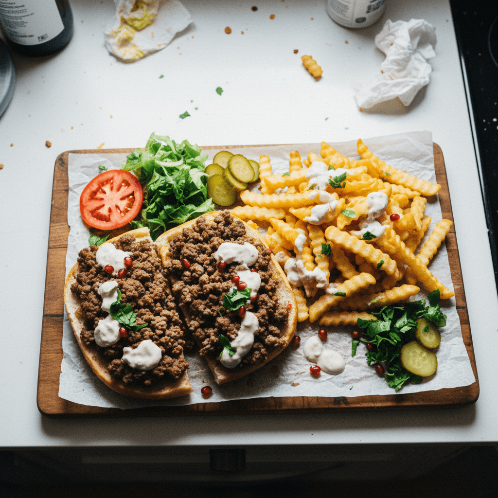 Shawarma Style Beef Sandwich