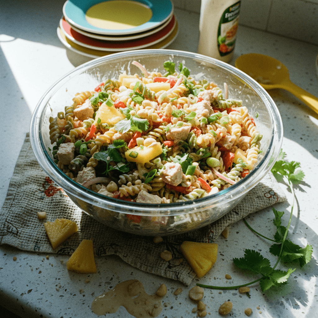Hawaiian Tuna Pasta Salad