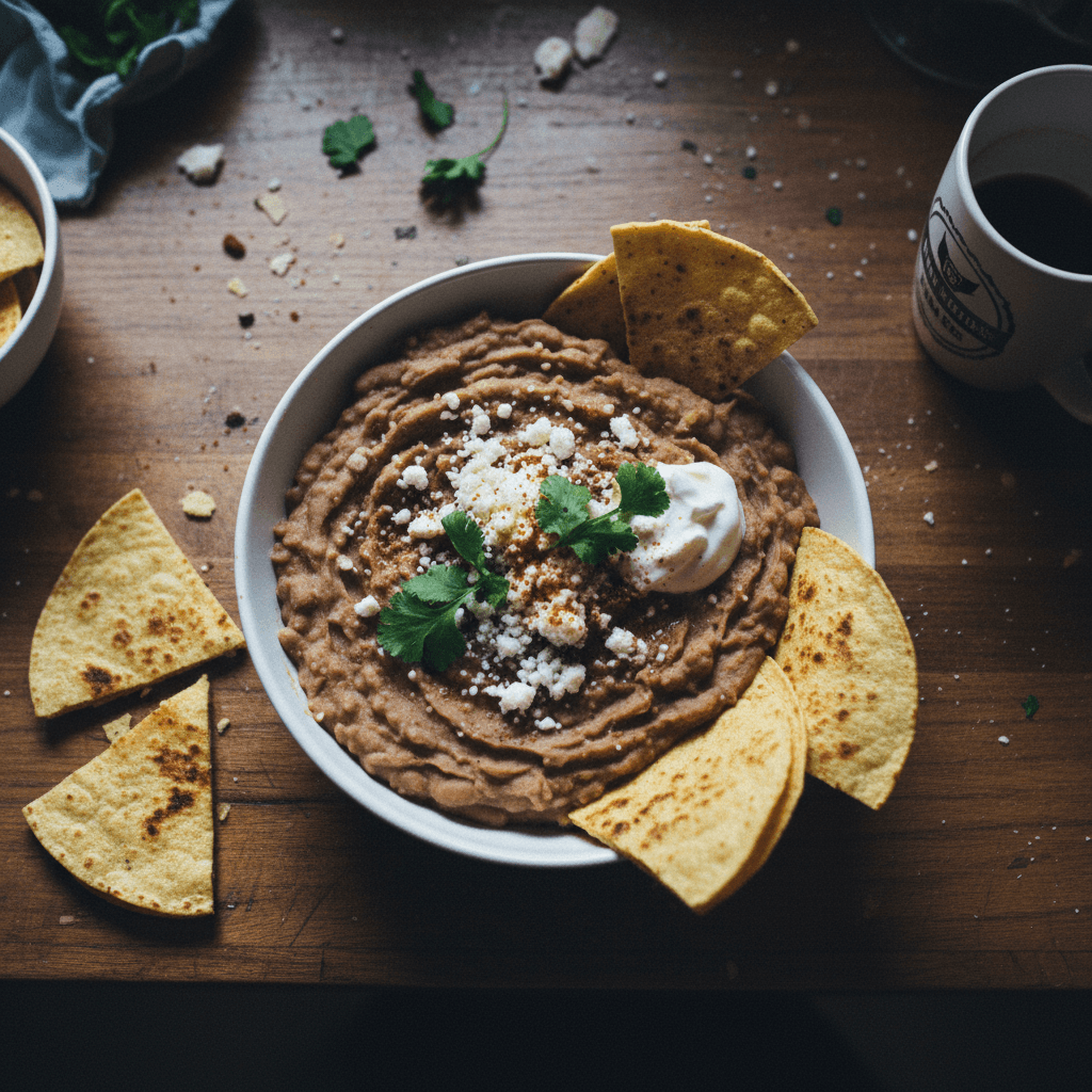 Refried Beans (A Broke Boy's Breakfast)