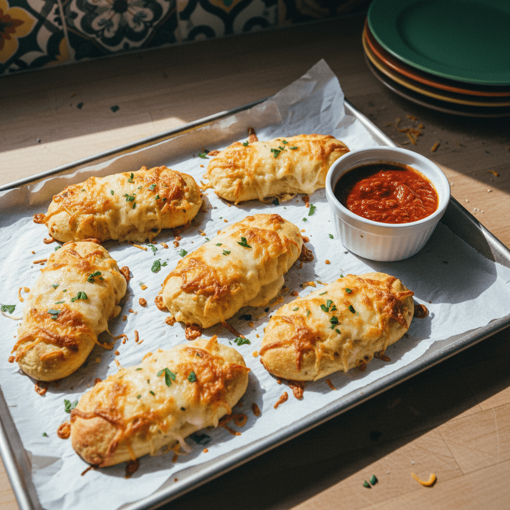3-Ingredient Cottage Cheese Cheesy Breadsticks