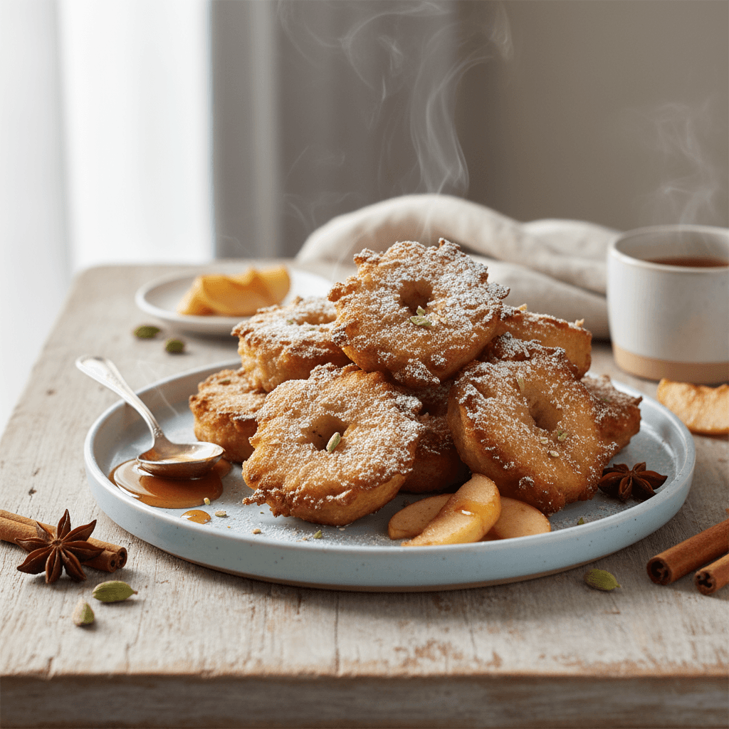 Cardamom-Spiced Apple Fritters