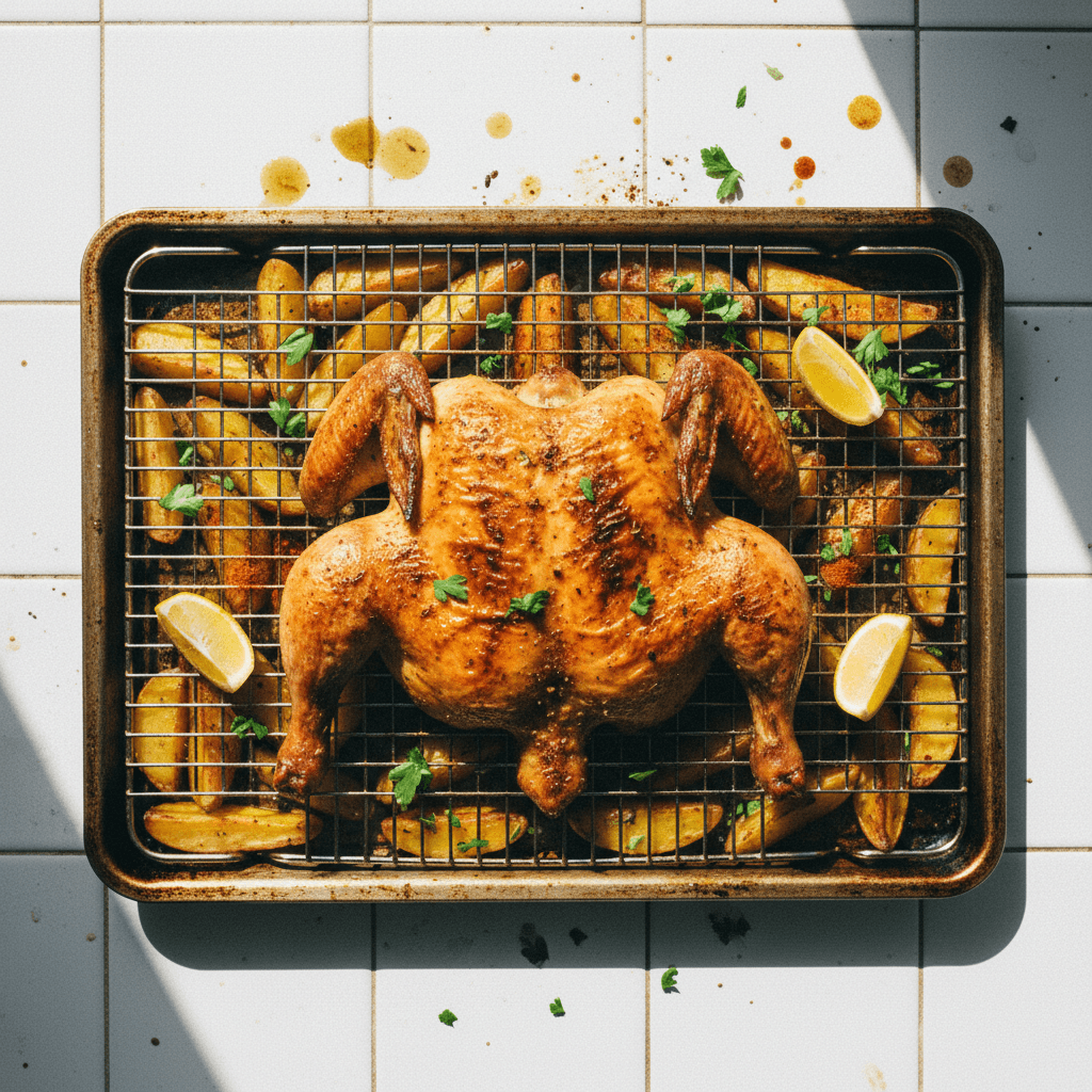 Frango Borboleta (Spatchcock)