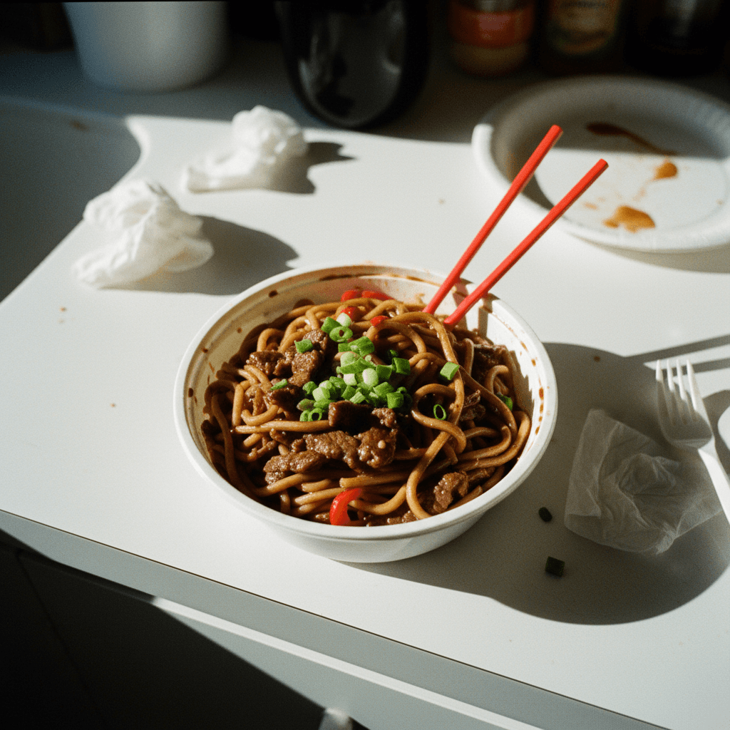 Beef and Black Bean Noodles (Takeout Style)