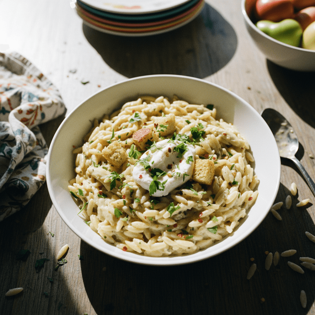 Creamy Chicken Orzo