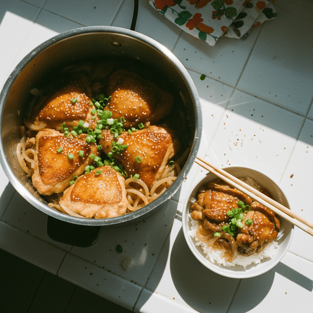 Teriyaki Chicken in the Rice Cooker