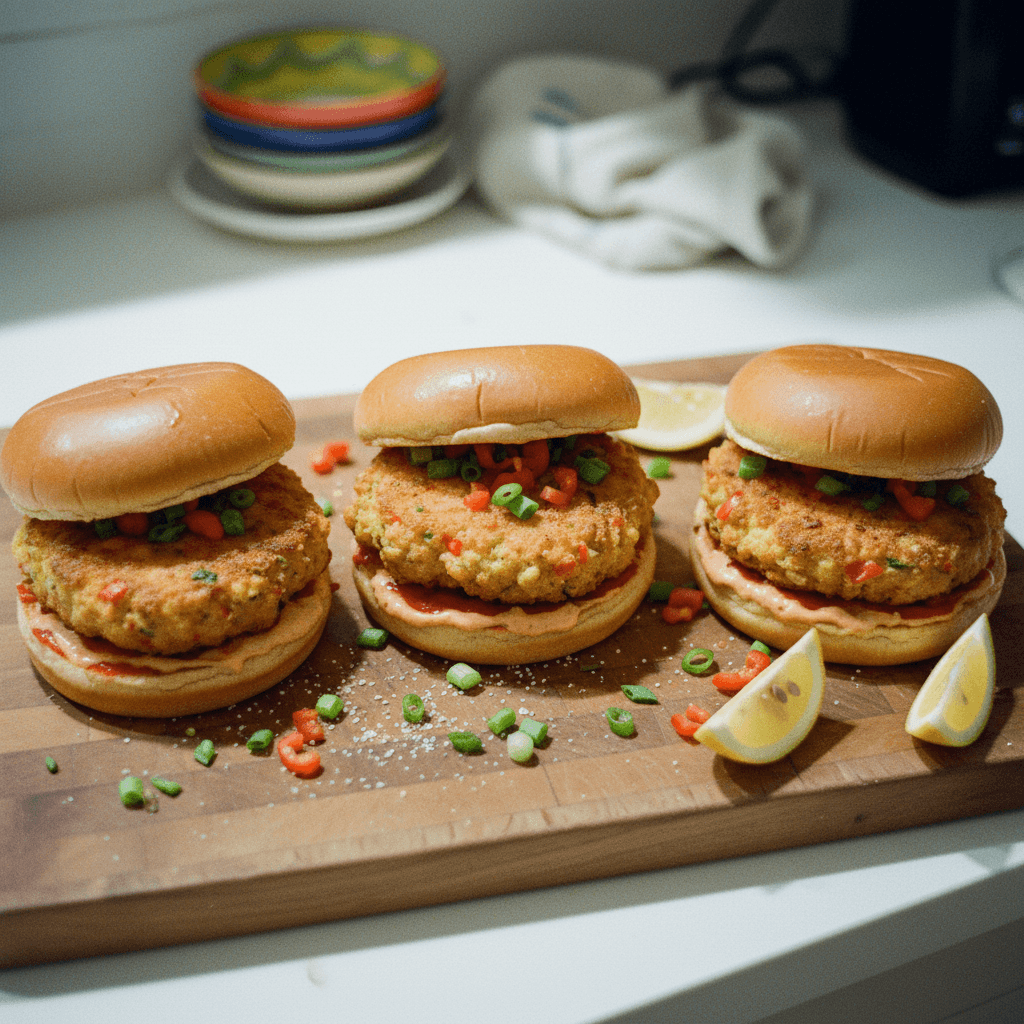 Cajun Shrimp Burgers