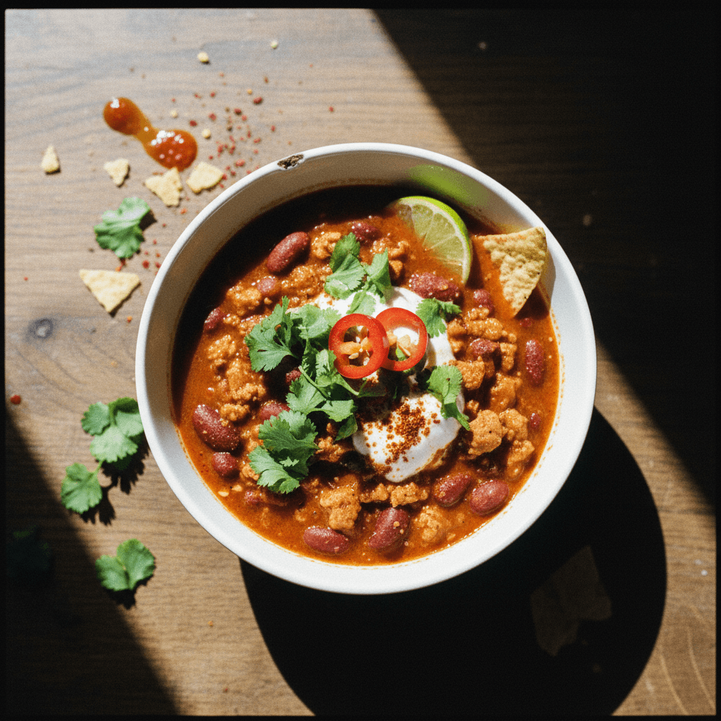Mild Spiced Alpha-Gal Friendly Chicken Chili Stew