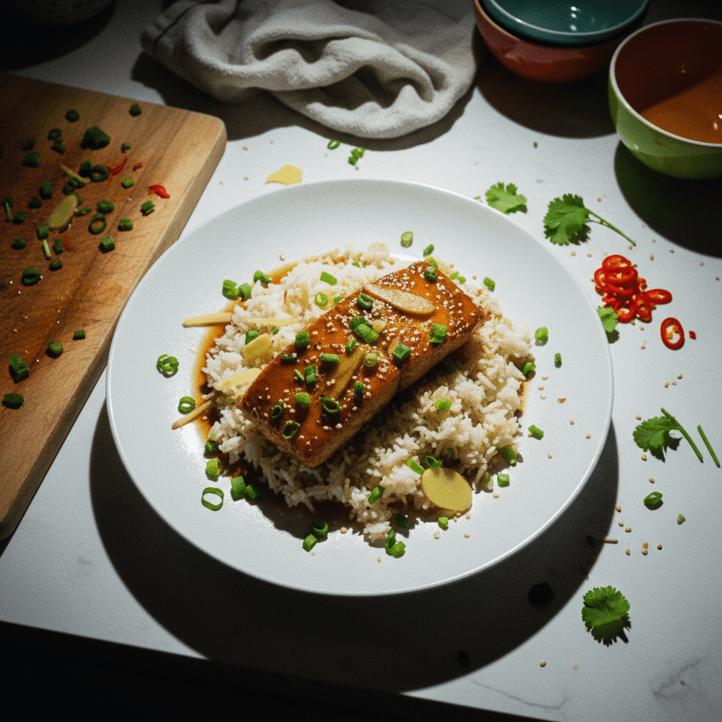 Black Cod with Ginger Scallion Rice