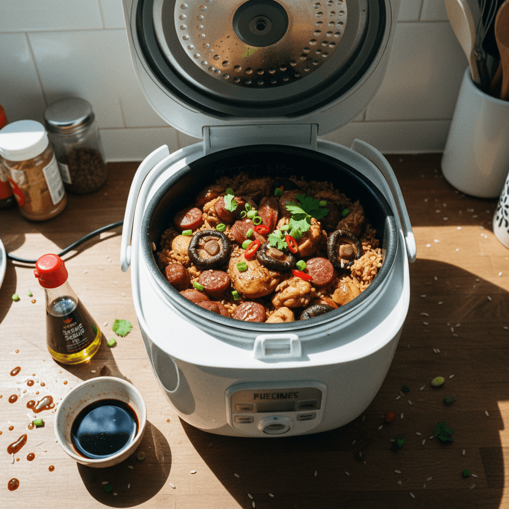 Rice Cooker Claypot Chicken Rice