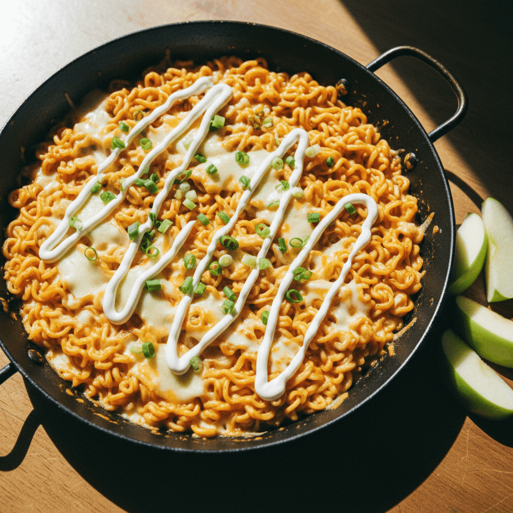 Creamy Spicy Cheesy Ramen (Fire Noodles with Cheese and Mayo)