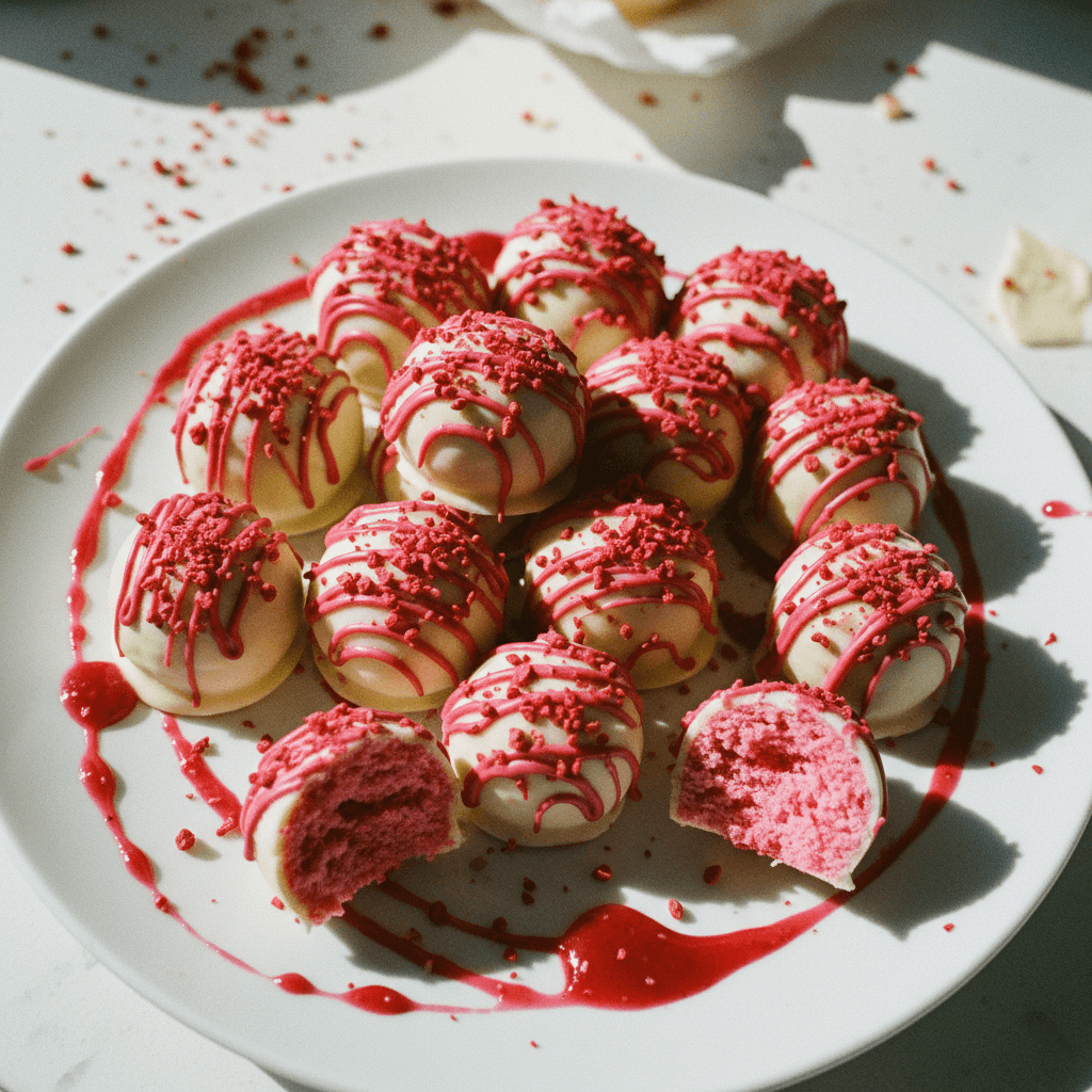 White Chocolate Raspberry Truffles