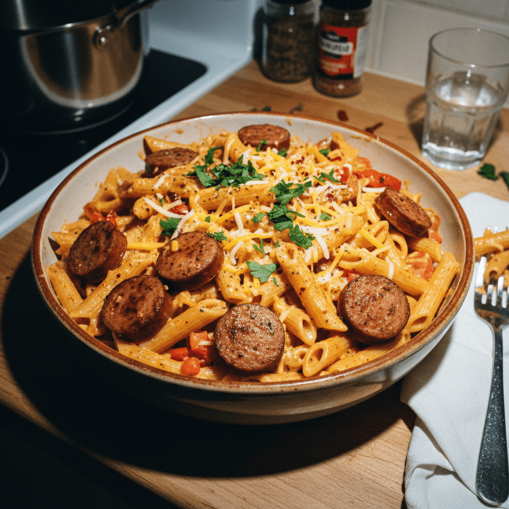 Ava's Cajun Sausage Pasta